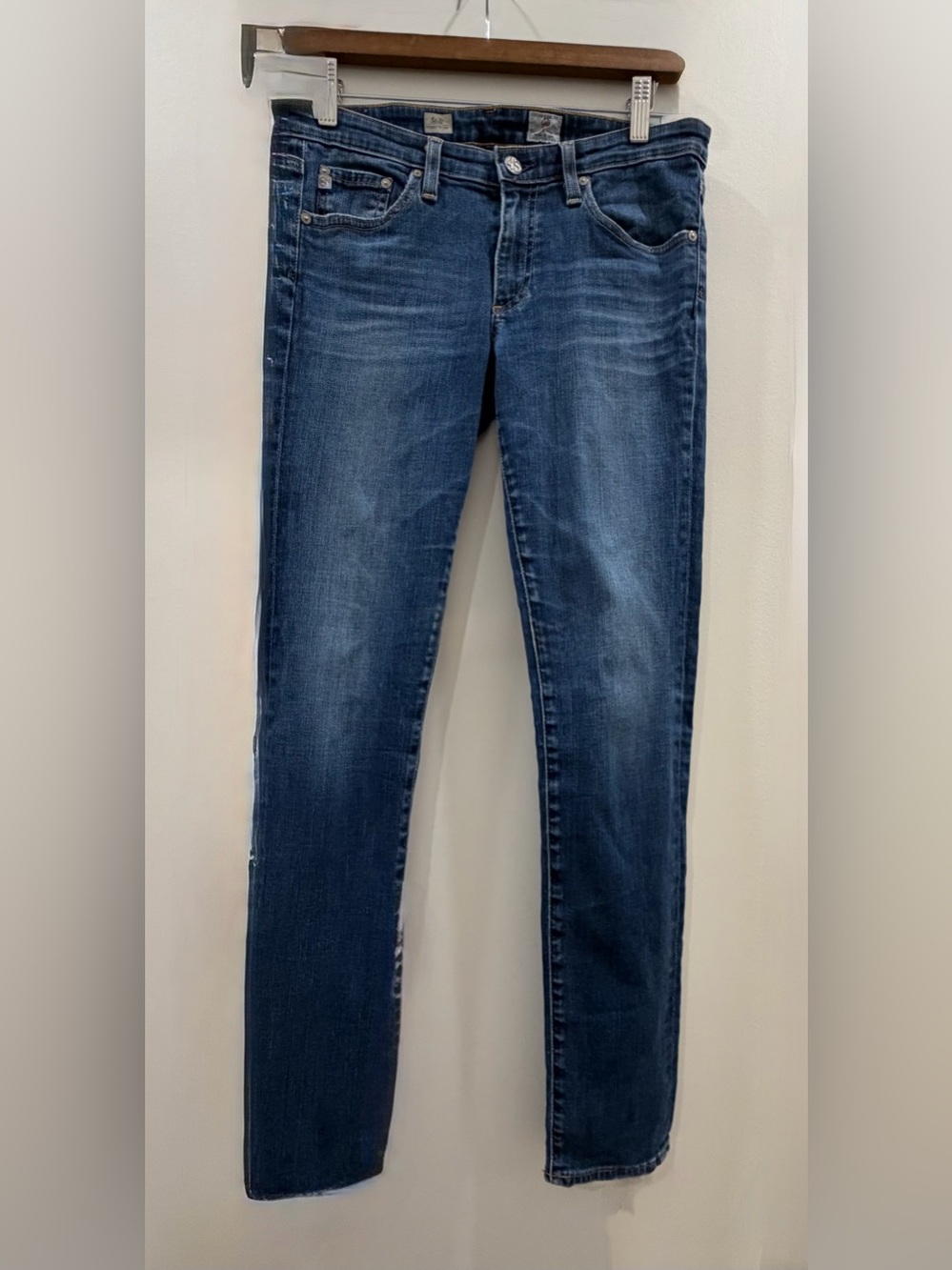 Ag Adriano Goldschmied Midnight Blue Stilt Cigarette Leg Women’s Jeans SZ 29R